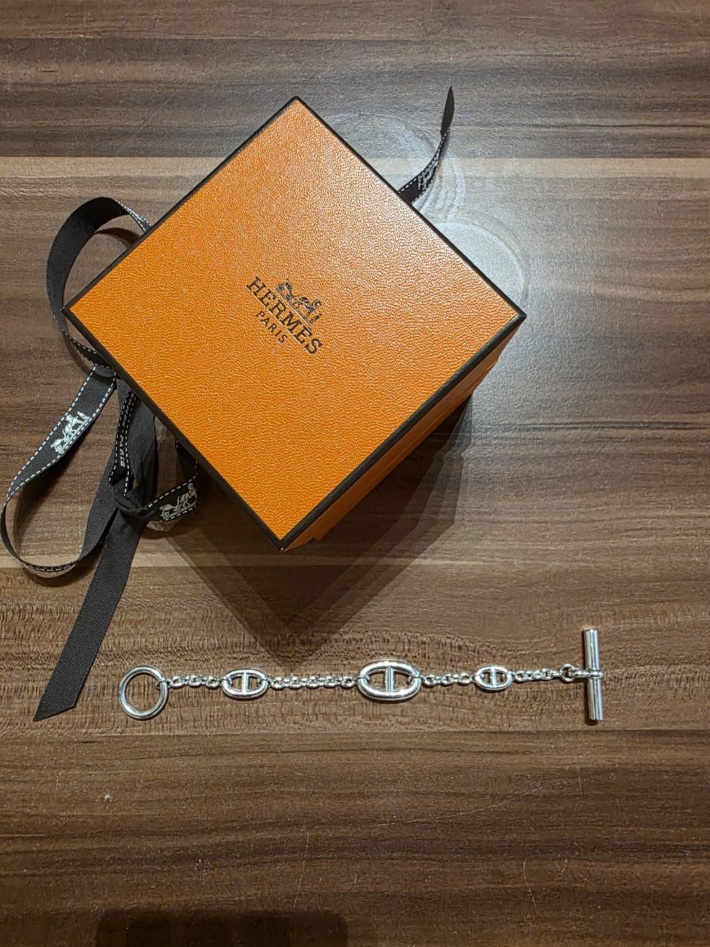 Hermès Bracciali & Braccialetti: Hermès Chaîne d'Ancre Bracelet Silver 17cm – Usato da Dübendorf venduto da ChicReEdition 2