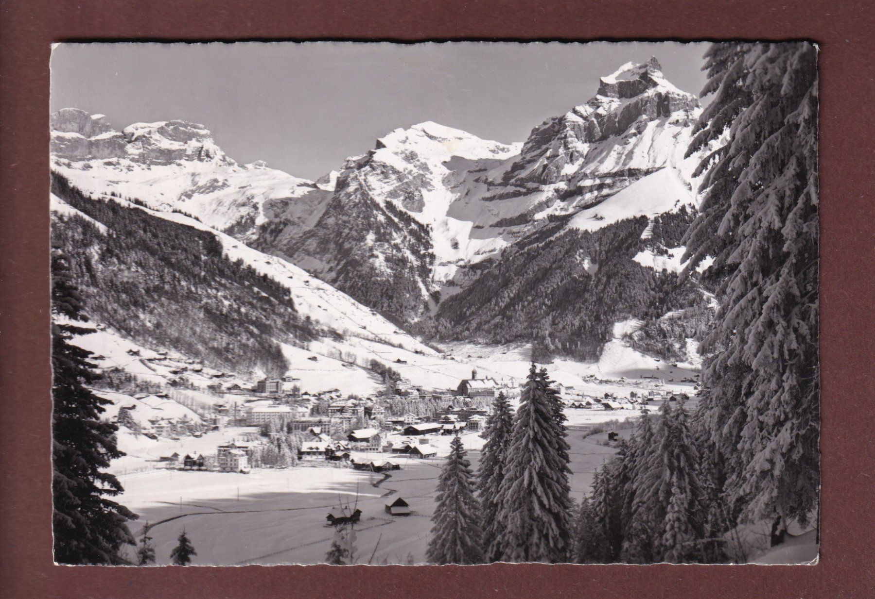 Cartoline postali: ENGELBERG - Hahnen - 1953 – Usato da Pully venduto da nicecards