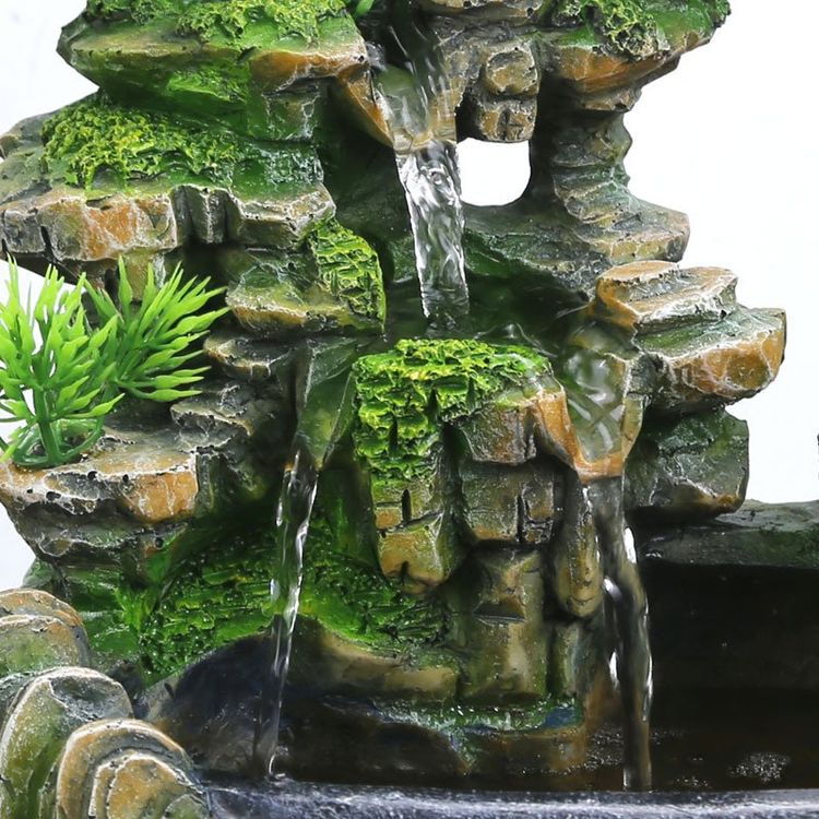 Wunderschne Zimmerbrunnen Wasserfall Gross Bild