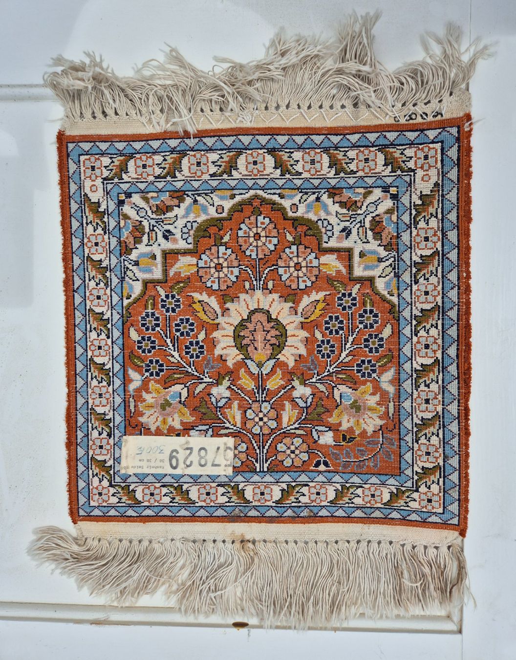 Tappeti: Kleiner Orientteppich, 38 x 38 cm, Kaschmir & Seide – Usato da Hägendorf venduto da Saskia0 1