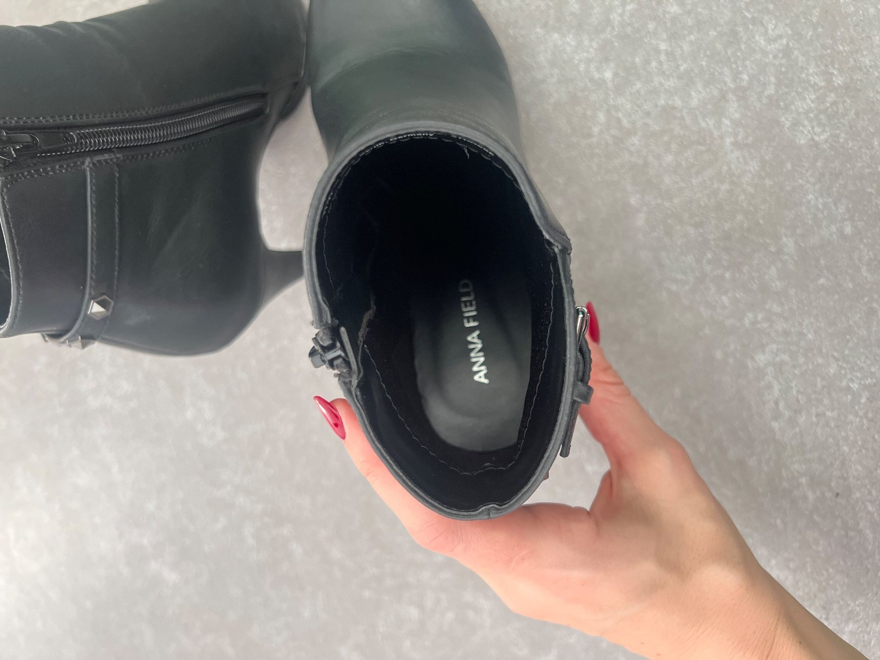 Anna Field Scarpe da donna: Schwarze Stiefeletten mit Absatz, Gr. 40 – Usato da Opfikon venduto da Angelie_01 5