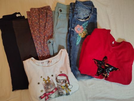 Winter kleiderpaket 152-158cm Jeans leggings Xmas Fat Face