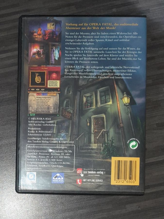 Giochi: Opera Fatal PC CD- ROM – Usato da Steffisburg venduto da FutureOne 1
