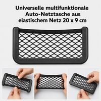 Auto Netztasche elastisch 20 x 9 cm schwarz neu