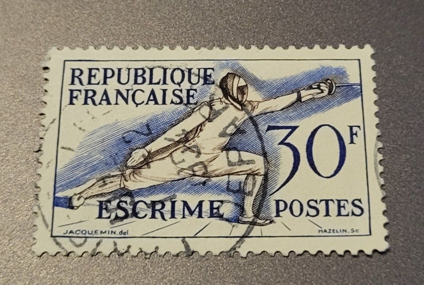 Alle Briefmarken: Frankreich 1953 briefmarke – Gebraucht aus St Gallen von Stampsalshobby