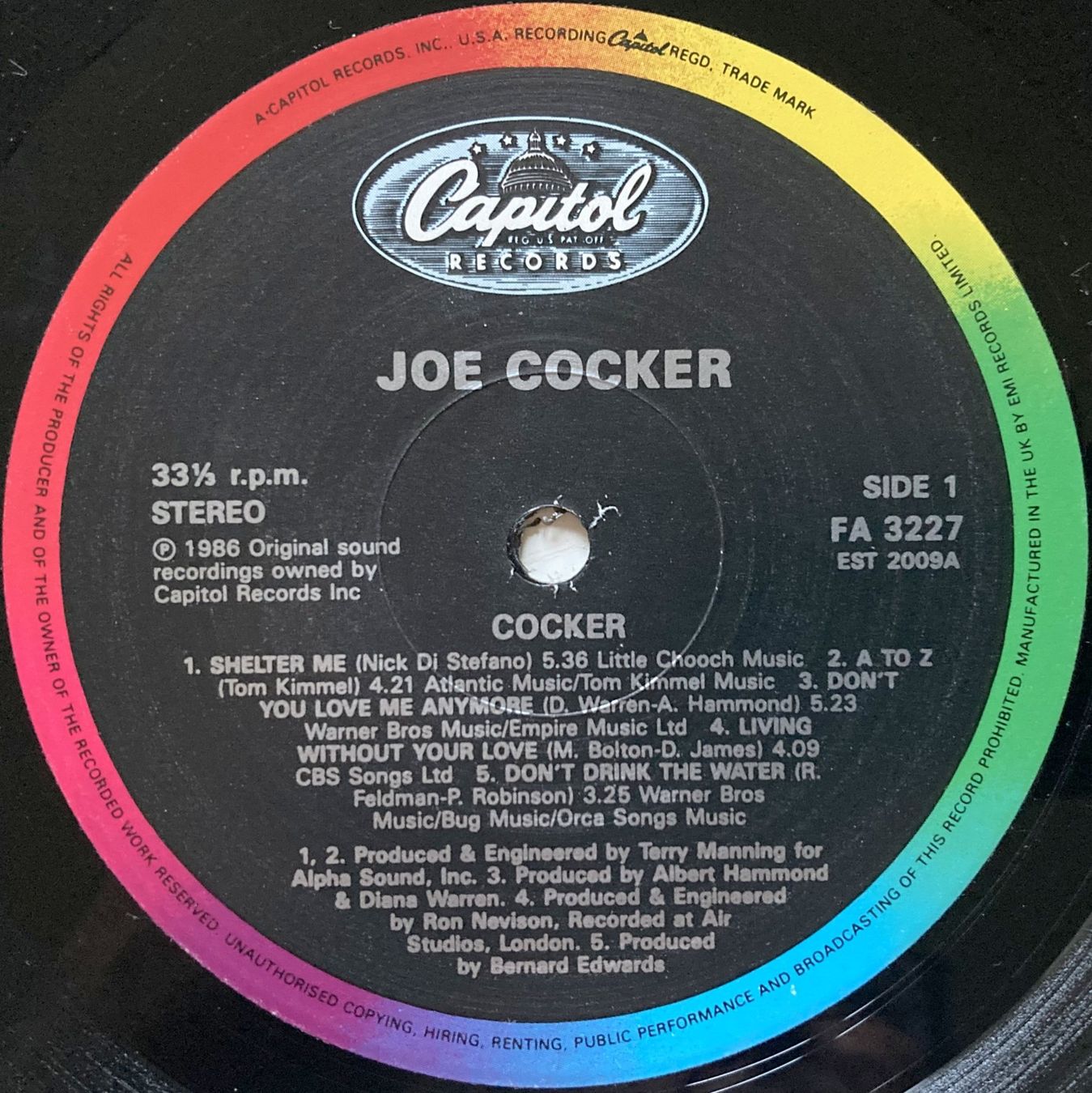 Dischi in vinile: JOE COCKER - COCKER – Usato da Bottens venduto da hotter-than-hell 2