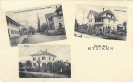 Etziken SO 3 Bildkarte Nr.297a , Gruss aus ... , 1924
