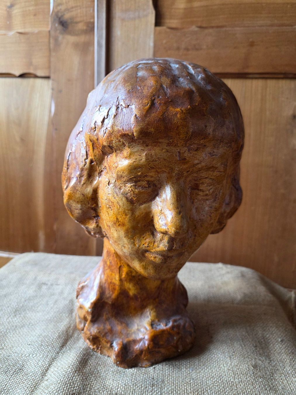 Sculture & Statue: antike Büste Kopf Portrait - M. Schwarzkopf – Usato da Walterswil BE venduto da Lonitti 1