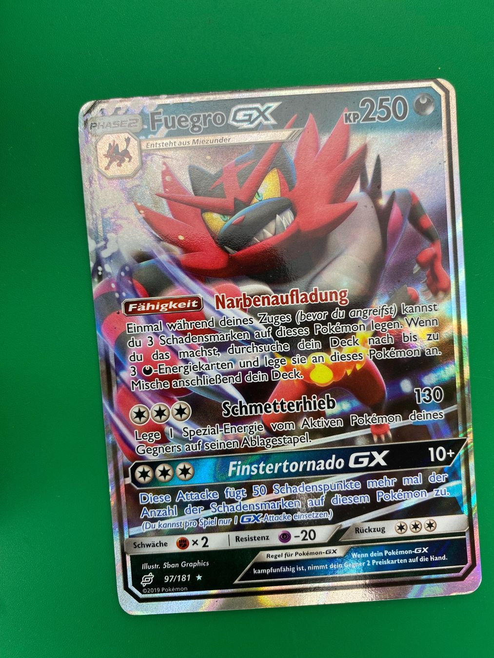 Pokémon Carte collezionabili: Fuegro GX (TEU 97) – Usato da Wermatswil venduto da finest112