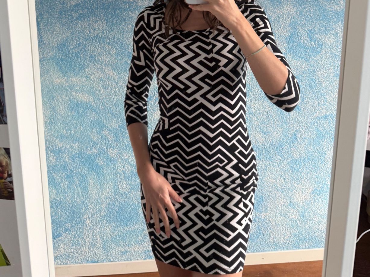 Kleider: Kleid schwarz weiss Amisu 34 – Neu (gemäss Beschreibung) aus Altendorf von Ga04