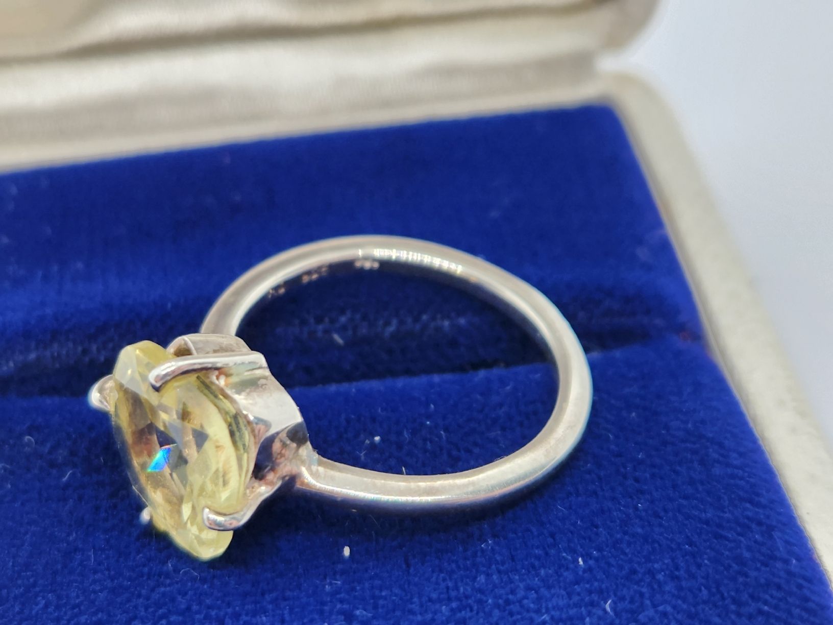 Anelli: Peridot Silberring 925 grün, Grösse 53 – Usato da St. Gallen venduto da GIULESGG 2