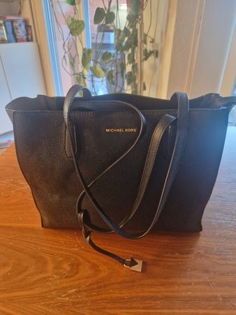 Michael Kors Tote Bag aus Leder – Schwarz