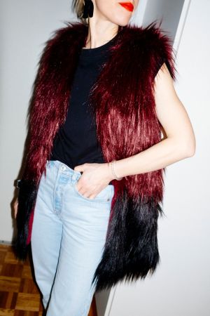 Fake Fur Gilet von Ruby Tuesday, Gr. M (S/M)