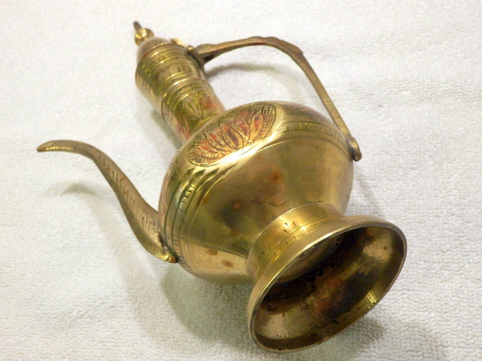 Théières: Kaffee - oder Teekännli, Messing, Ø 7/13cm, Gesamthöhe 22cm – D'occasion à Ueberstorf par dinbau 3