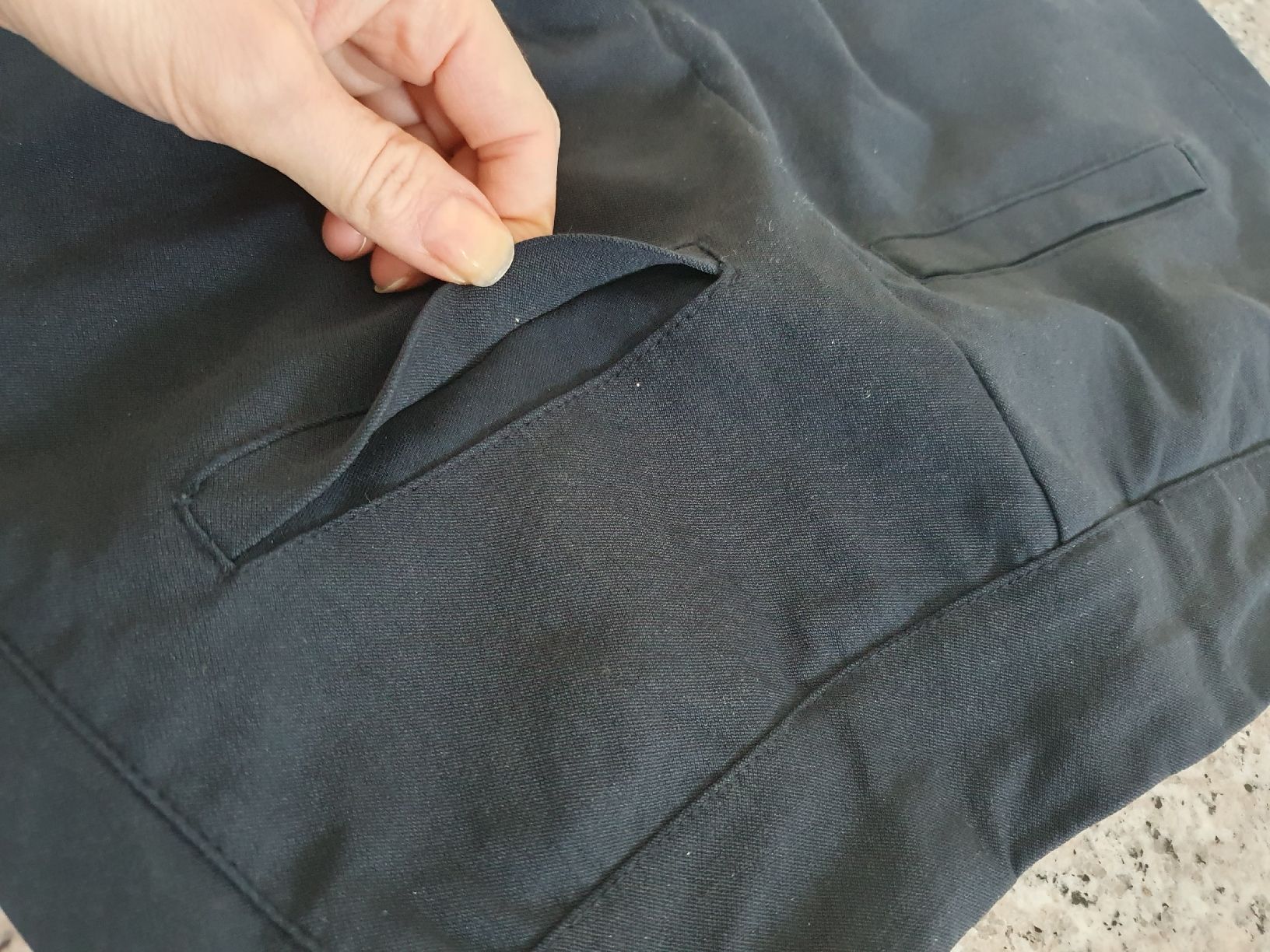 Pantaloni:  Hose, dunkelblau, Grösse XS – Usato da Moosseedorf venduto da Sonnenschein.. 5