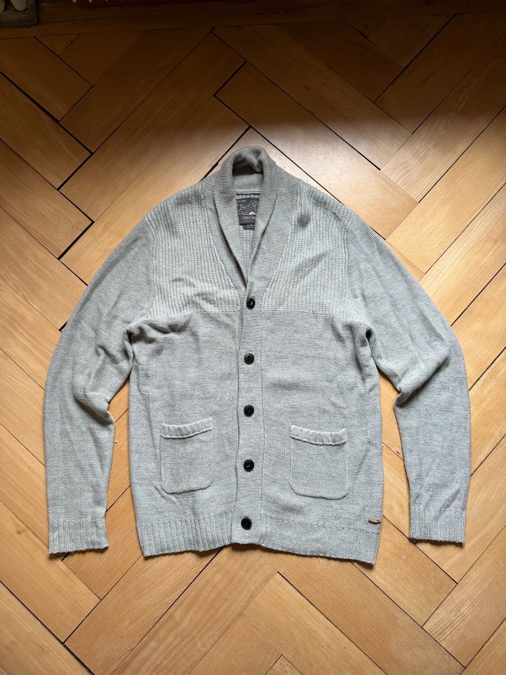 Jack & Jones Giacche: JACK & JONES - Strickjacke hellgrau XL – Usato da Zürich venduto da Diazaio