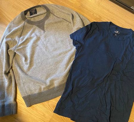 Abercrombie sweat & Hollister t-shirt & Boss t-Shirt 