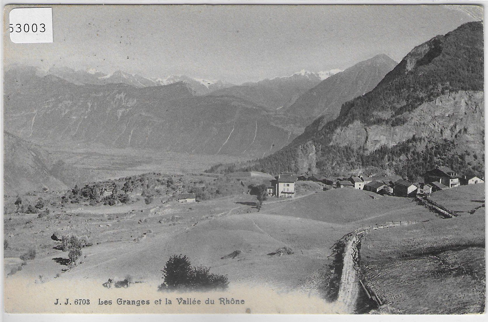 Cartoline postali: Les Granges et la Vallee du Rhone – Usato da Ettingen venduto da Kartenplanet