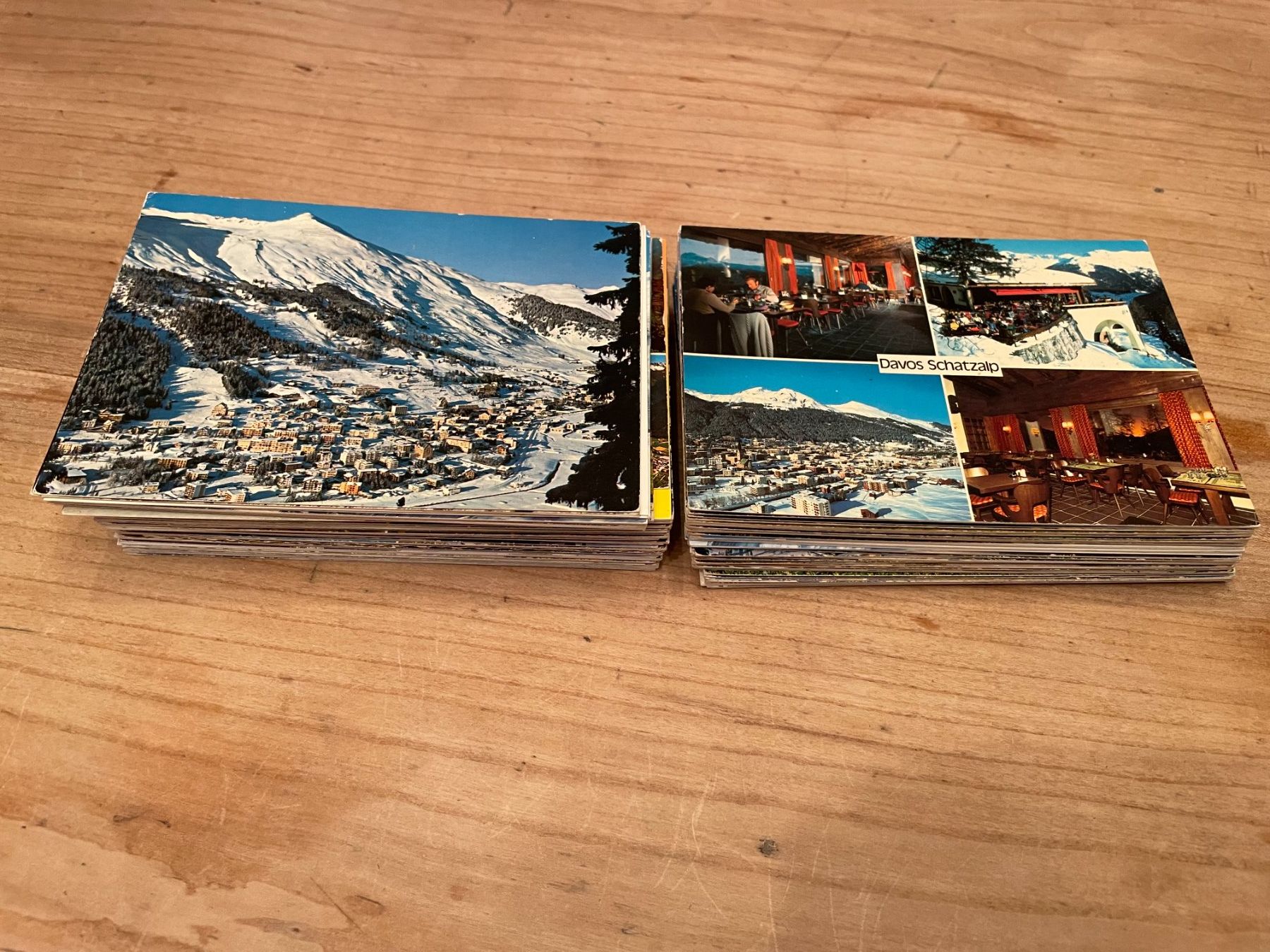 Cartoline postali: AK GR ca.160 Ansichtskarten von Davos und Umgebung – Usato da Thal venduto da Danny82 2