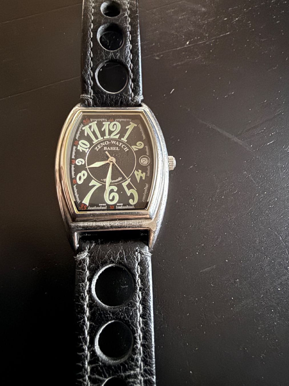 Zeno Orologi: Zeno-Watch Basel, Retro Rectangular Automatic, Top Zustand! – Usato da Erstfeld venduto da Uhu1980 2