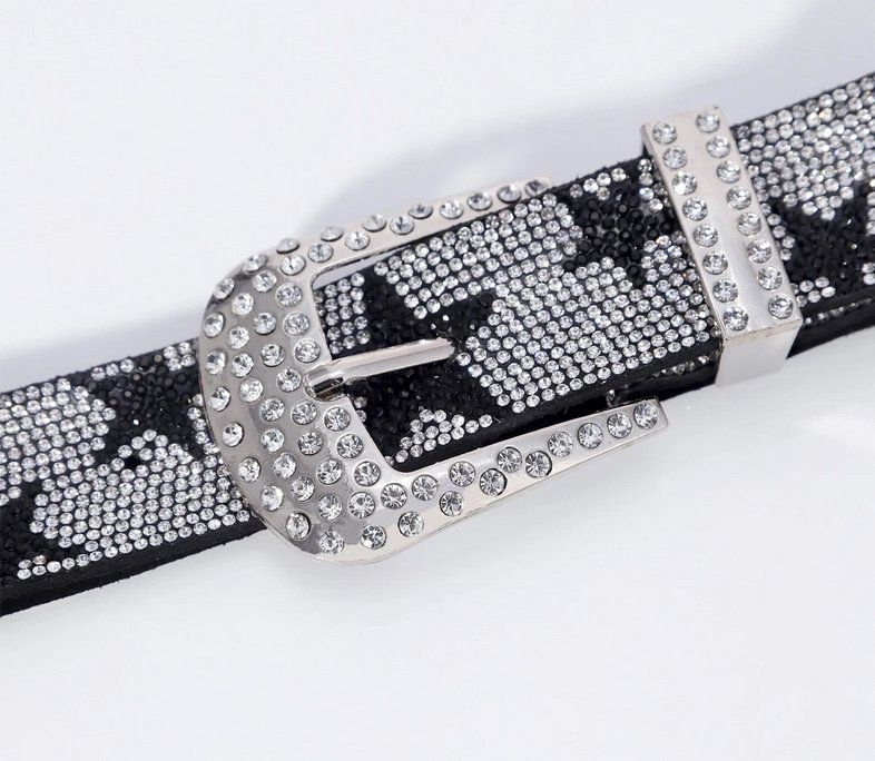 Cinture: Punkrock-Strassgürtel mit Stern Cyber - Ceinture strass – Nuovo e nell'imballaggio originale da Lausanne venduto da FASHION-WORLD-SHOP 3