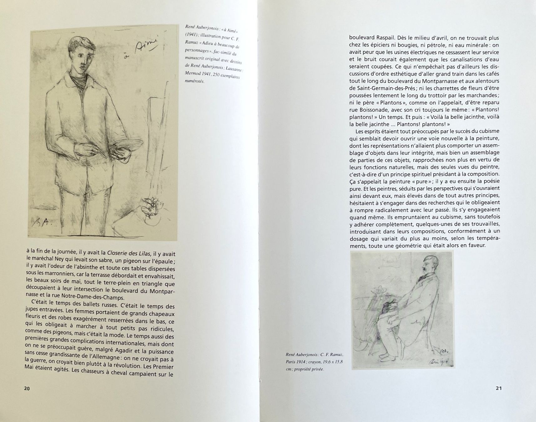 Libri: René Auberjonois & C.-F. Ramuz – Usato da Savagnier venduto da Ne2065 2