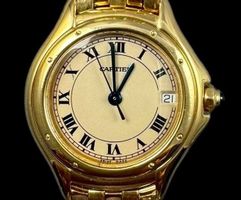 Cartier Cougar 18k massiv Gold Q 26mm *U1007