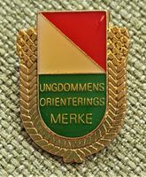 P470 - Brosche UNGDOMMENS ORIENTERINGSMERKE Jugendsport Abz.