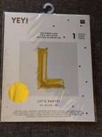 Folienballon Gold neu Buchstabe L