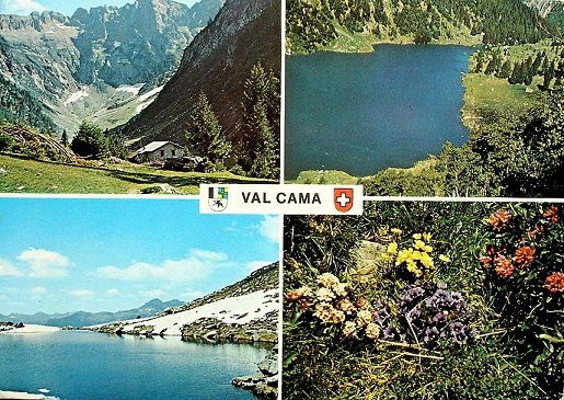 Ansichtskarten: VAL CAMA Stempel Bellinzona – Gebraucht aus Jona von philajona