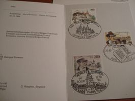 Set Georges Simenon, 1994, Gemeinschaftsausgabe CH-BE-FR,