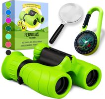 Kinder-Fernglas-Set 8x21 mit Lupe & Kompass (3-12 Jahre)