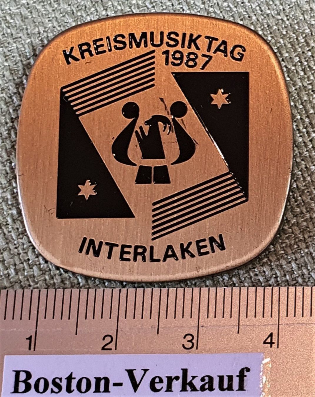 Alle Briefmarken: D355 - Kreismusiktag 1987 Interlaken CH – Gebraucht aus Reinach BL von Boston-Verkauf 2