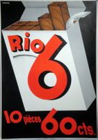 Rio 6 Tabak Original Plakat