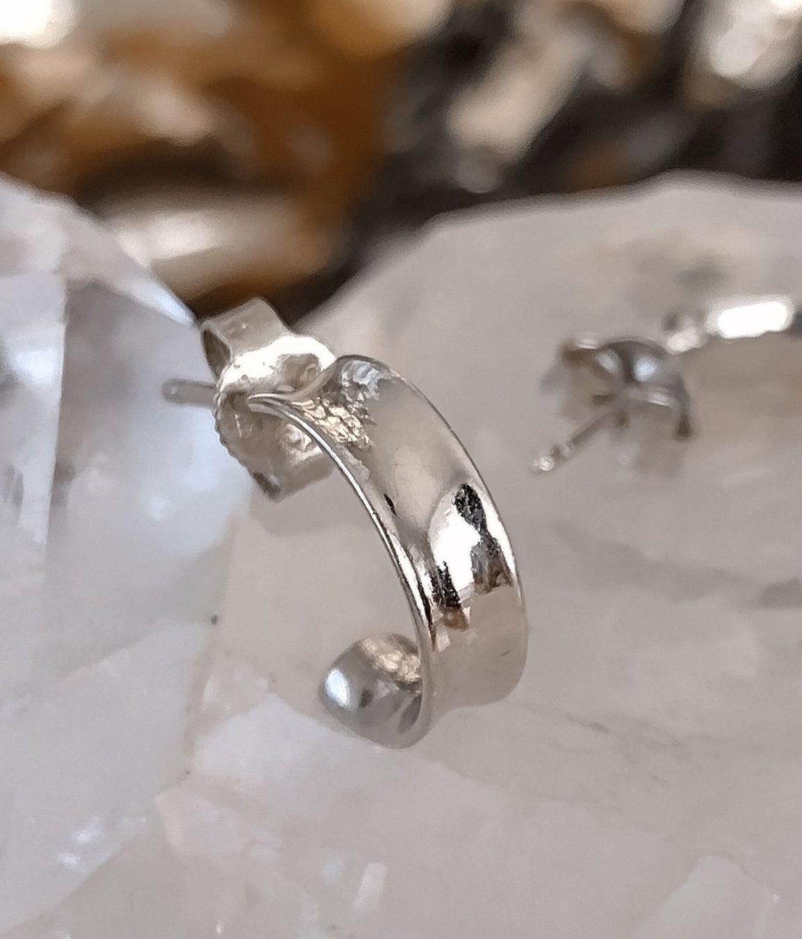 Orecchini pendenti & Orecchini a lobo: OHRRINGE IN 925 SILBER HALB CREOLEN – Usato da Romanshorn venduto da BoutiqueA