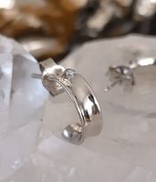 OHRRINGE IN 925 SILBER HALB CREOLEN