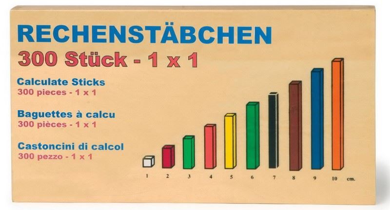 Giocattoli: Rechenstäbchen, Mathematikstäbchen – Nuovo e nell'imballaggio originale da Wettingen venduto da Swala