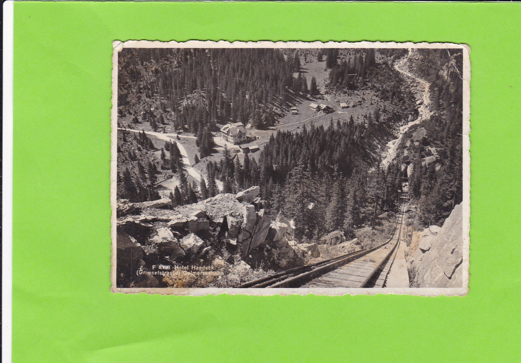 Cartoline postali: Hotel Handeck-Gelmerseebahn – Usato da St. Peterzell venduto da neckertal