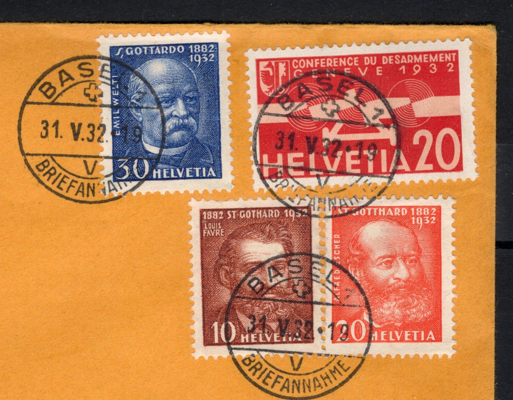 Tutti i francobolli: Gotthardmarken FDC nach Schweden – Usato da Steffisburg venduto da malurada 1