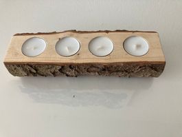 Kerzenhalter f. RechaudKerzen, 4er,Holz