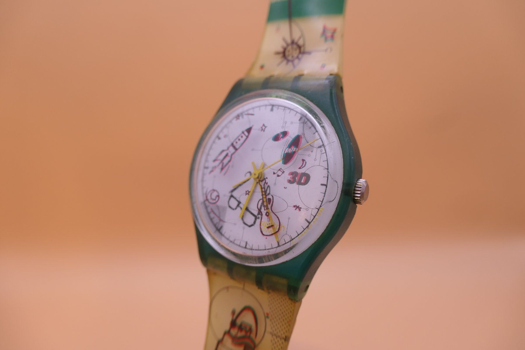 Swatch Uhren: Swatch Gent "3D EXPERIENCE" GL108, 1996, neue Batterie – Gebraucht aus Thun von CHRONOTIKA 1