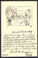 Handgemalt, sign. Fritz Dworzak: Soldat 