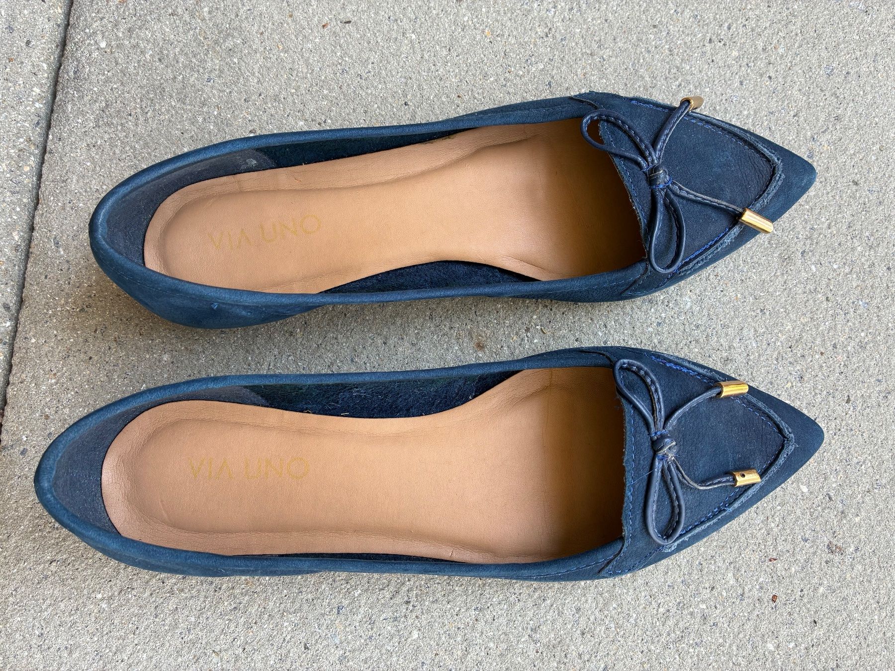 Damenschuhe: Lederballerinas von via uno Gr. 37 – Gebraucht aus Luzern von Salomonma