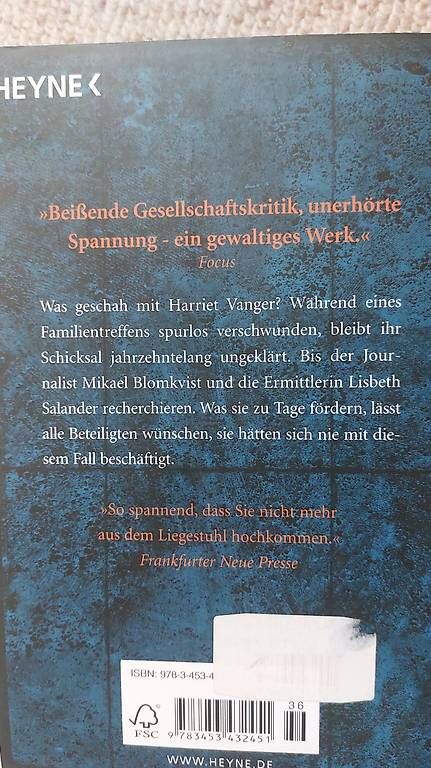 Libri: Verblendung von Stieg Larsson – Usato da Illnau venduto da Buechermaus 1
