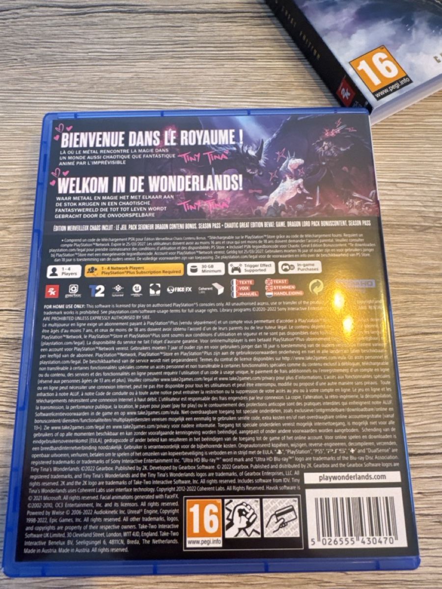 Giochi: Tiny Tina's Wonderlands PS5 Chaotic Great Edition – Usato da Courrendlin venduto da jay_lkn6 2