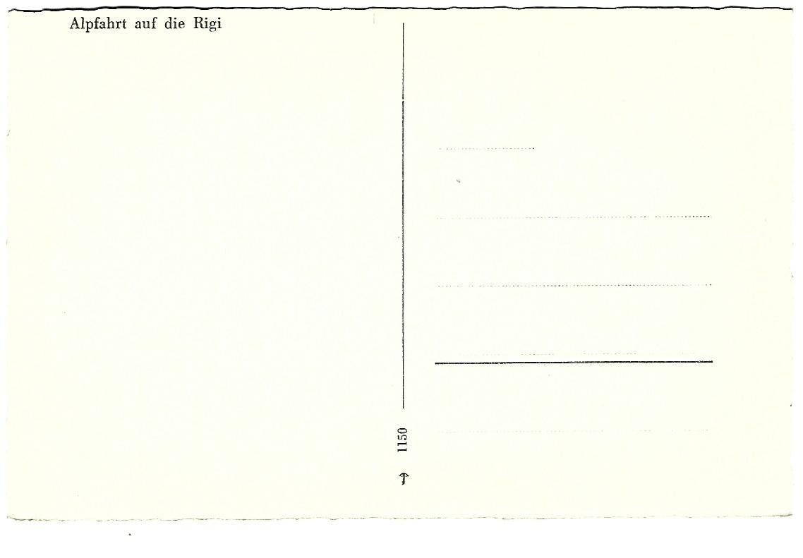 Cartoline postali: Alpfahrt auf die Rigi – Usato da Wetzikon ZH venduto da Brulu100 1