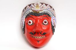 Geschnitzte, asiatische Holzmaske