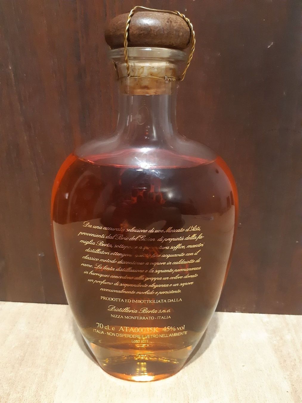 Berta Bevande alcoliche: Berta Bric Del Gaian Grappa 1985 45% – Nuovo e nell'imballaggio originale da Elsau venduto da Rumsammler 2