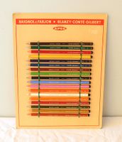 18 Vintage Baignol & Farjon France Onyx Dessin Farbstifte