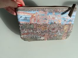 Täschli, Kosmetiktäschli, Necessaire,  pastel rosé mit RV